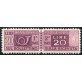 1947 Repubblica Pacchi 20 lire bruno violaceo