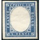 1863 Sardegna 20 cent. celeste grigiastro senza effige