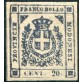 1859 Modena 20 cent. ardesia violaceo nuovo