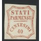 1859 Parma Governo Provvisorio 40 cent rosso bruno