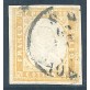1859 Sardegna 80 cent. giallo olivastro chiaro