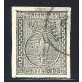 1852 Parma 10 cent. bianco usato margini straordinari