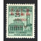1945 Arona monumenti distrutti 25 cent. sovrastampa in rosso 