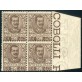 1901 Regno Floreale 40 cent. nuovo in quartina bordo