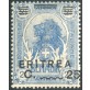 1922 Eritrea Leoni sovrastampati 25 cent. decalco