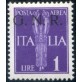 1944 GNR Verona Posta Aerea 1 lire violetto