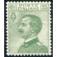 1927 Regno Michetti 25 cent. verde centrato