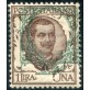1901 Regno Floreale 1 lira con ornato spostato in alto