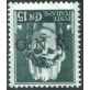 1944 GNR 15 cent. verde grigio VR errore di colore 