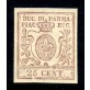 1857/59 Parma III emissione 25 cent. bruno lilla 
