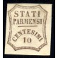 1859 Parma Governo Provvisorio 10 cent. 0 grasso