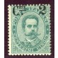 1890/91 Umberto I 2 cent. su 5 cent. sovratampa in alto
