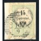1854 LV marca da bollo 15 cent usata