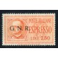 1944 RSI Espresso 2,50 lire arancio GNR Brescia I tipo
