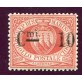 1892 San Marino 10 c. su 20 c. nuovo