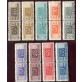 1946 Repubblica Pacchi dent. lineare serie 9 valori