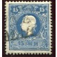 1859 ASI LV 15 soldi azzurro usato II tipo
