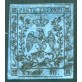 1854 Modena 40 cent. azzurro scuro usato