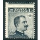 1909 Regno Michetti 15 cent. varietà