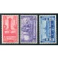 1931 Regno Accademia Navale serie di 3 valori centrati   