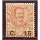 1905 Floreale cent. 15 su 20 nuovo centrato