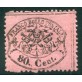 1868 Pontificio 80 cent. rosa chiaro