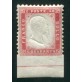 1862 Regno 40 cent. rosa con coda integrale