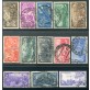 1948 Risorgimento serie di 13 valori usata  