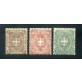 1896/7 Italia Regno stemmi 3 val. nuovi
