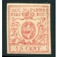 1857/59 Parma 15 cent. vermiglio nuovo