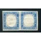 1861 Regno 15 cent. coppia con e senaza effige