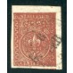 1853/5 Asi Parma 25 cent. bruno rosso angolo