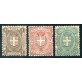 1896/7 Italia Regno stemmi 3 val. centratissimi