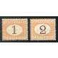 1870 Regno tasse 1 cent. + 2 cent. ocra nuovi
