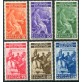 1935 Vaticano Congresso Giuridico 6 val.