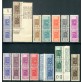 1946-51 Repubblica Pacchi ruota serie 14 valori
