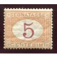 1870 Regno tasse 5 cent. ocra e carminio nuovo