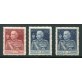 1925/26 Regno Giubileo serie 3 val. dent. 13 1/2