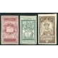 1921 Regno Dante serie non dentellata 3 val.