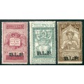 1922 Regno BLP non emessi Dante serie 3 valori
