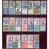 1923-4 Regno Pubblicitari serie completa usata centrata