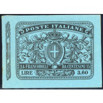 1911 Regno libretto lire 3,60 nuovo spl