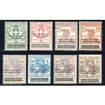 1924 Semistatali Opera sovrastampati serie 8 val