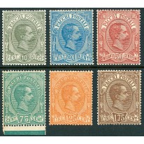 1884/6 Regno Pacchi Postali serie 6 valori centrati