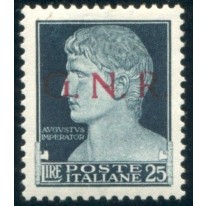 1944 GNR 25 lire nero azzurro Brescia I tipo 