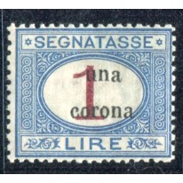 1919 Trento e Trieste 1 corona sovr. di tipo diverso