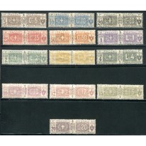 1914 Regno Pacchi Postali serie completa centrata
