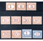 1890-94 Regno Segnatasse serie 11 valori nuovi