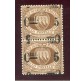 1892 San Marino coppia 5 cent. su 30 cent. bruno