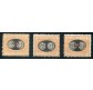 1890/91 Regno Segnatasse mascherine serie 3 valori